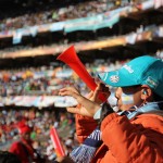 Pictures from Soccer City Another fan caught in the act. © Thuy Dinh