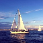 Sailboats and Seattle and STAR WARS Sunset sail in Marina del Rey.
